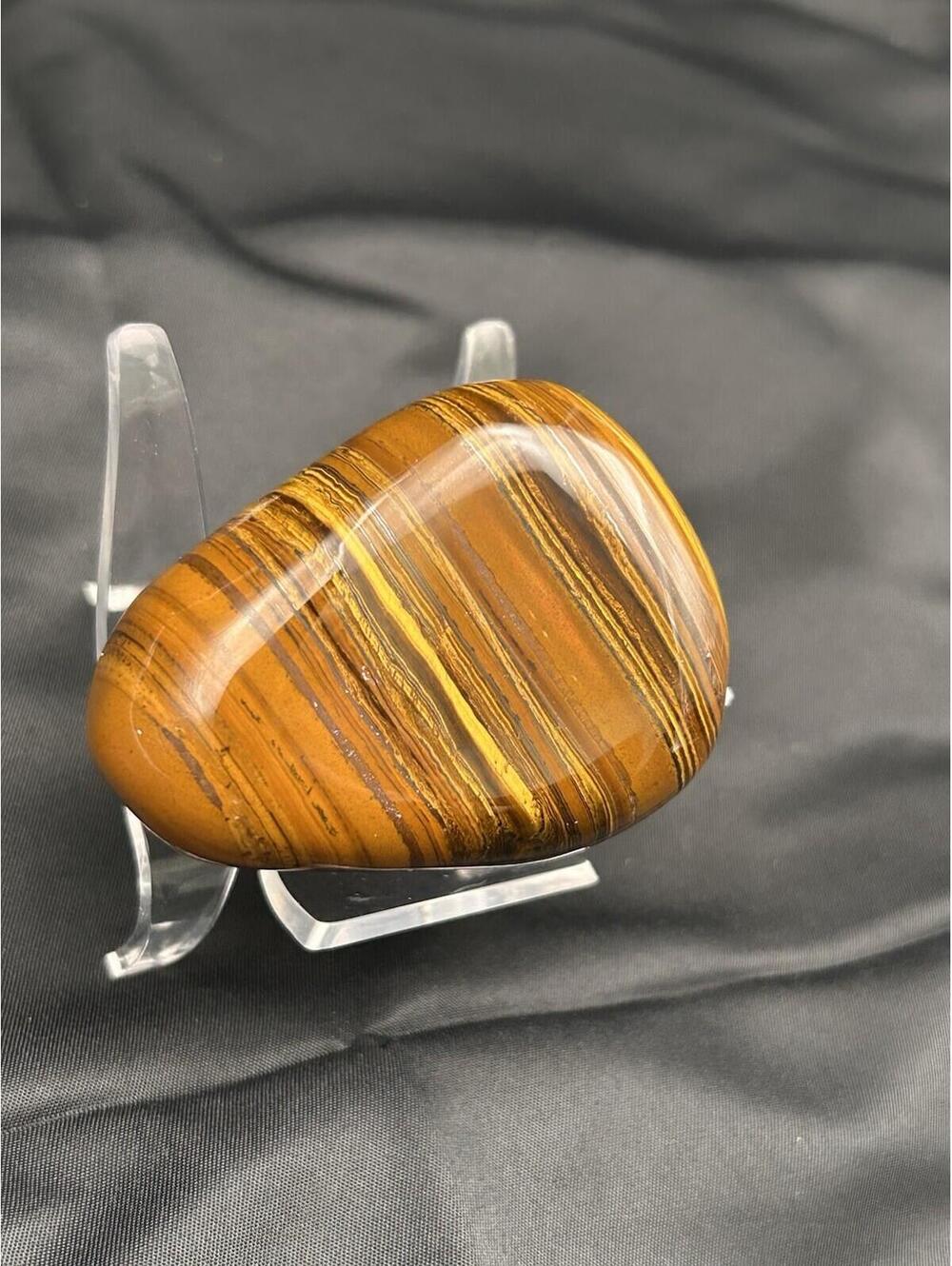 Tigerstone Natural Quartz Palm Stone Carved Quartz Crystal Reiki Healing Gift